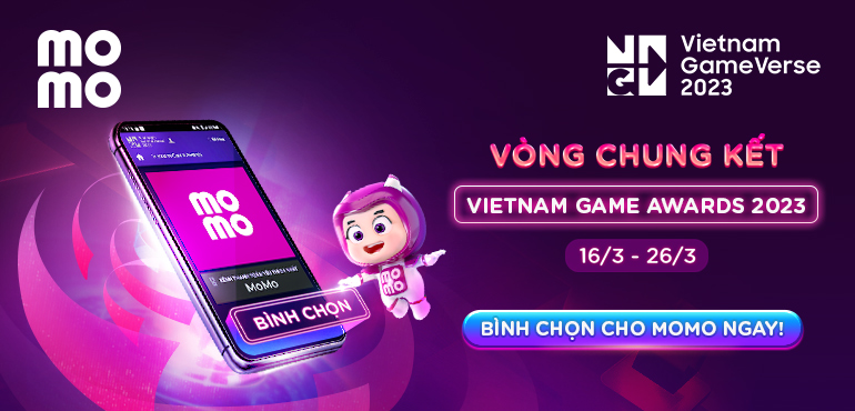 MoMo đang tiến gần hơn đến giải thưởng Kênh thanh toán yêu thích nhất tại Vietnam Game Awards 2023