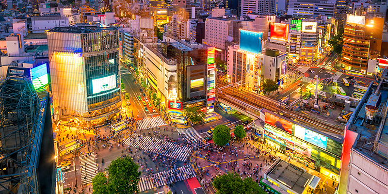 Tokyo là một trong những thành phố sầm uất nhất Châu Á.