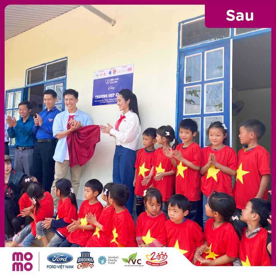 Trường mới khang trang tặng em nhỏ Tiểu học Pa Phang 2