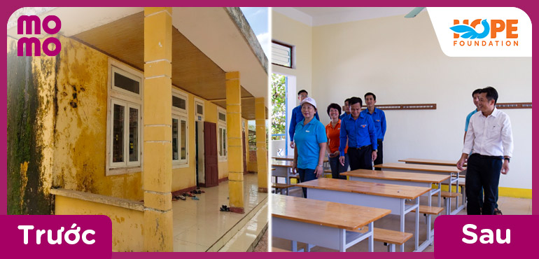 Khoác áo mới cho 30 ngôi trường cũ tại Quảng Bình