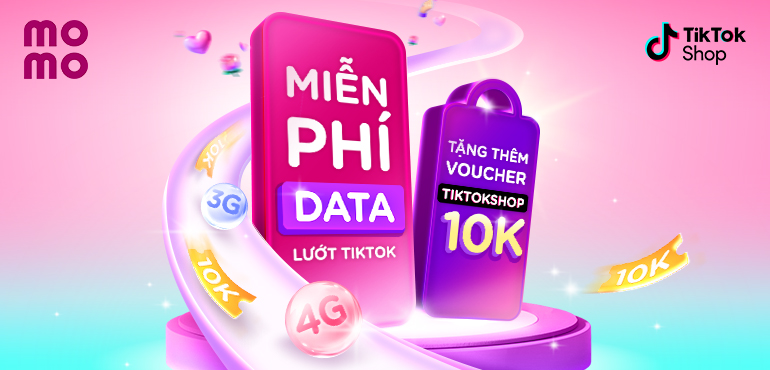 Mua gói Data: Lướt TikTok mỏi tay, rước voucher 10K TikTok Shop chốt đơn thỏa thích!