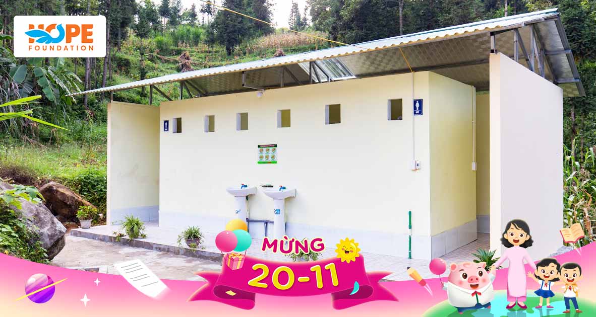 Chung tay gây quỹ xây thêm 20 nhà vệ sinh mới thay thế các công trình vệ sinh trường học đã xuống cấp tại Sơn La và Thái Bình