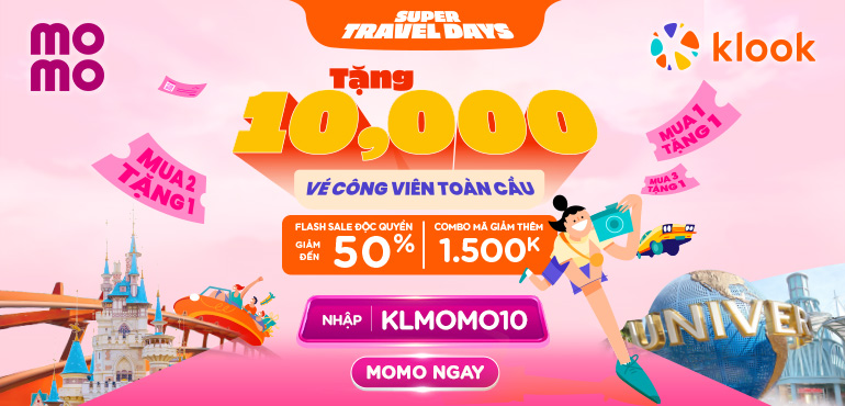 MoMo x Klook kết hợp tổ chức Super Travel Days cực hot