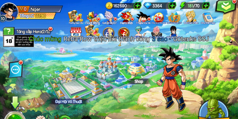 Bước 1: Tại màn hình chính, chọn avatar nhân vật ở góc trên cùng bên trái.