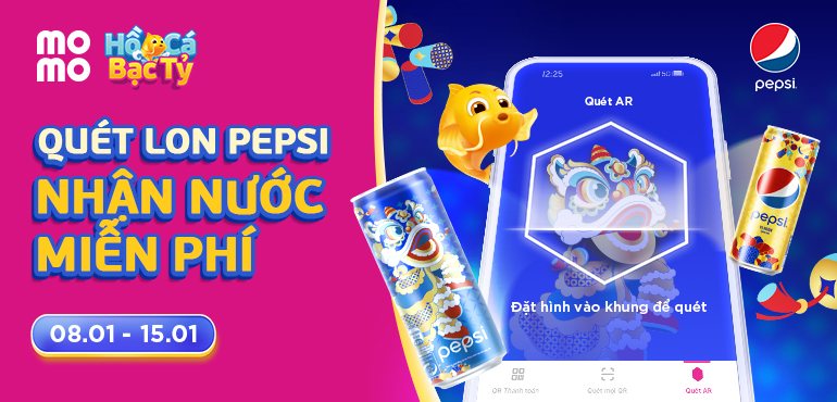 Tuần lễ thương hiệu trở lại Hồ Cá Bạc Tỷ: Quét AR lon Pepsi, săn nước 0Đ siêu độc lạ!