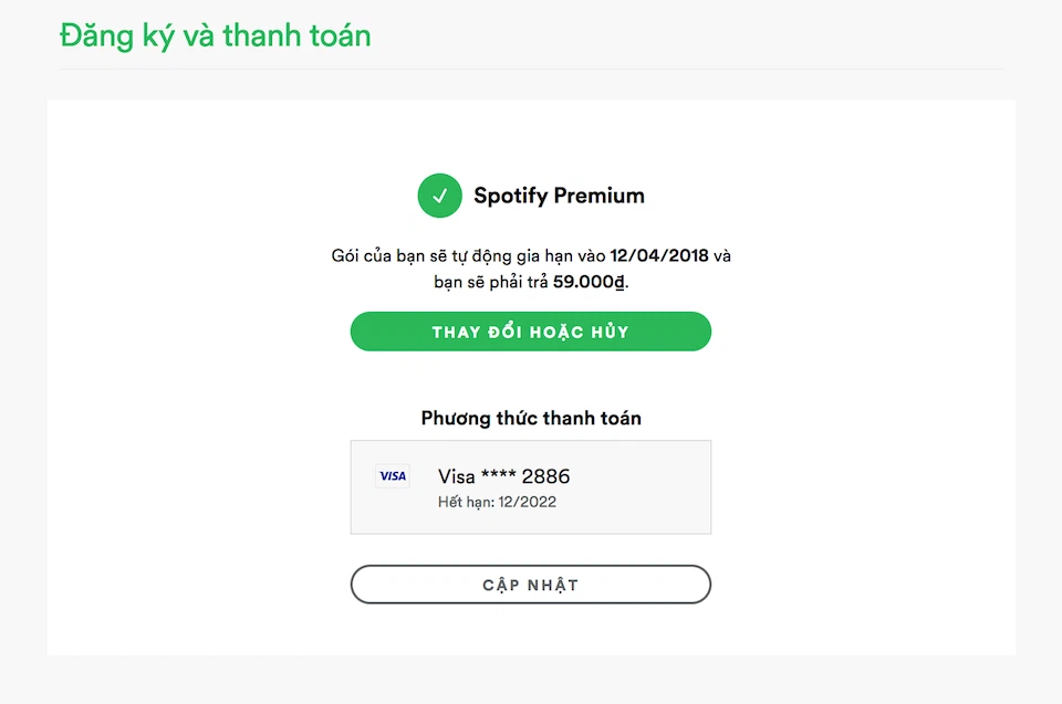 Hướng dẫn cách hủy gói Spotify Premium