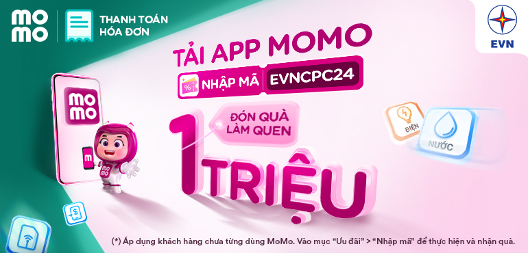 Tải MoMo dùng thử, rinh quà thật giá trị 1 TRIỆU ĐỒNG
