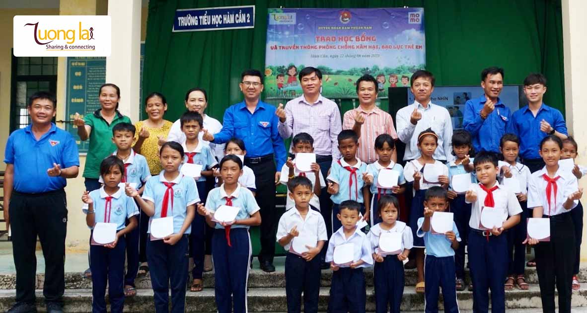 Gây quỹ tặng 20 suất học bổng và truyền thông kỹ năng sống cho học sinh tại Trường Tiểu học Phước Thể 1, Tuy Phong, Bình Thuận