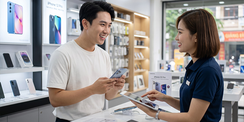 mua điện thoại trả góp rồi có trả lại được không