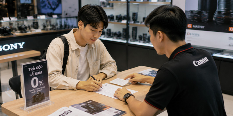 mua máy ảnh trả góp 0%