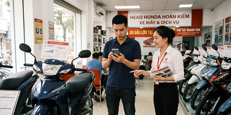 mua xe Wave trả góp 0 đồng