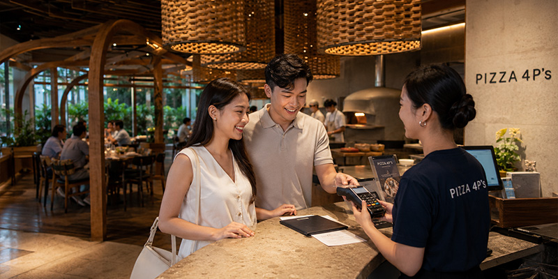 pizza 4p có hỗ trợ ví trả sau momo không