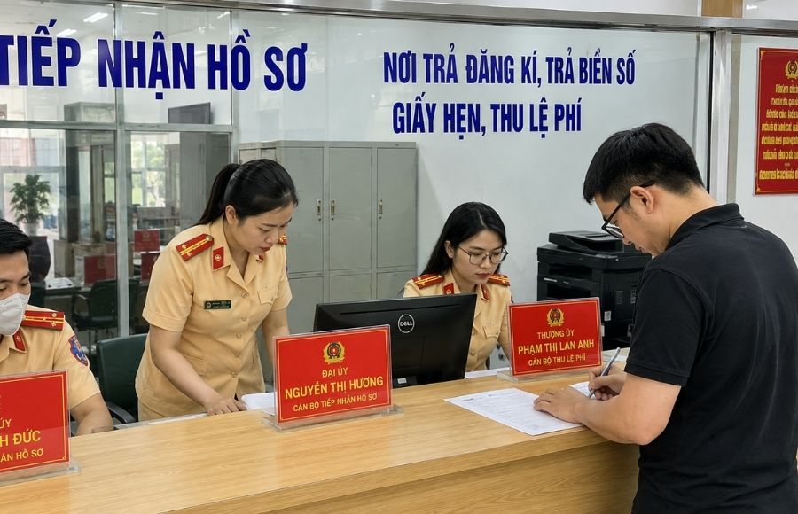 Trụ sở làm thủ tục đăng ký và cấp lại Giấy chứng nhận đăng ký xe