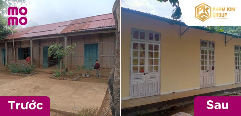 Phòng học mới tại Điểm trường Nậm Pẻ đã được khánh thành