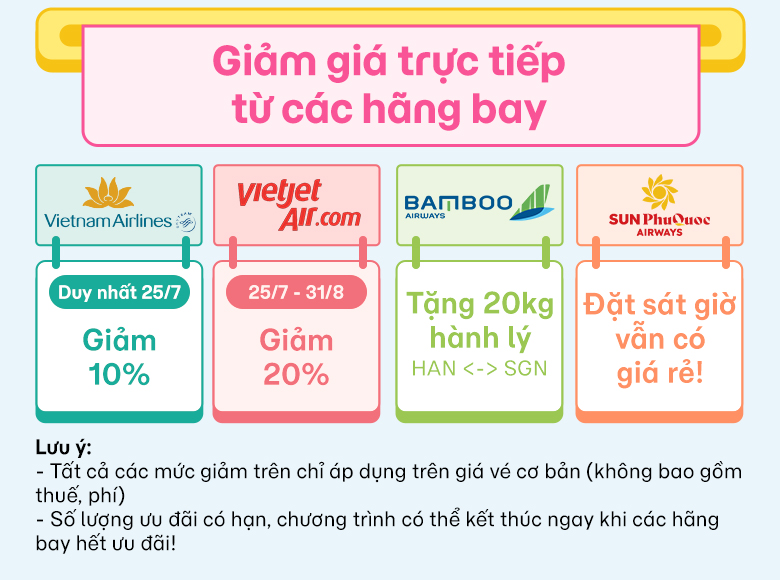 Sale cuối tháng, cơ hội săn vé du lịch giảm đến 2 triệu duy nhất 25/7
