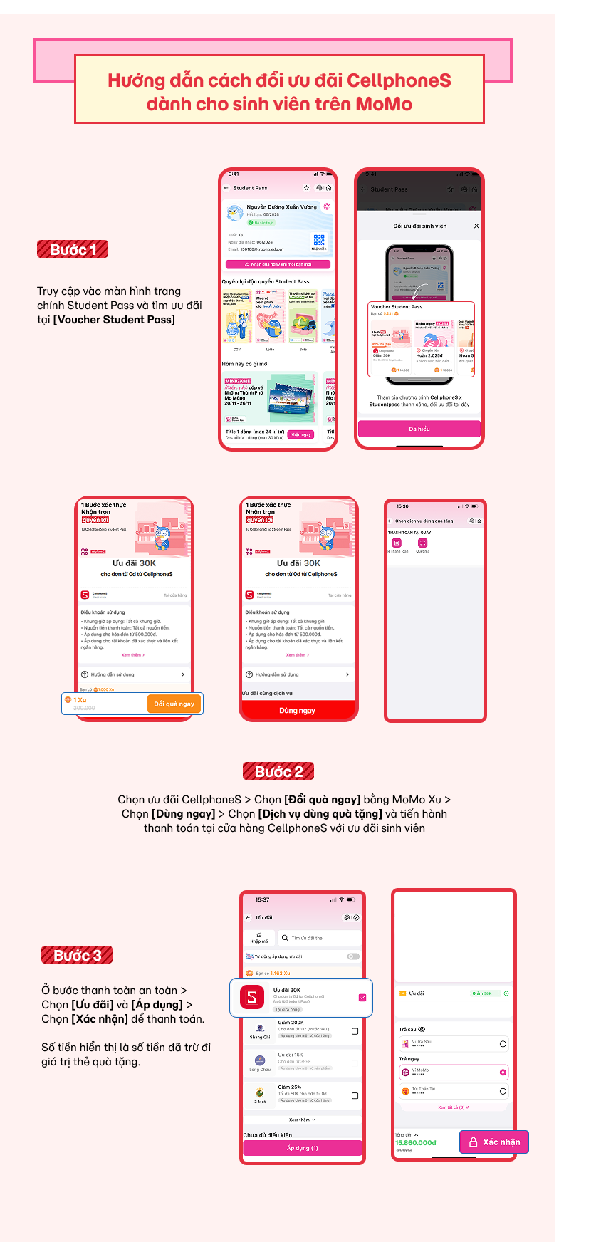 Cách đổi ưu đãi CellphoneS