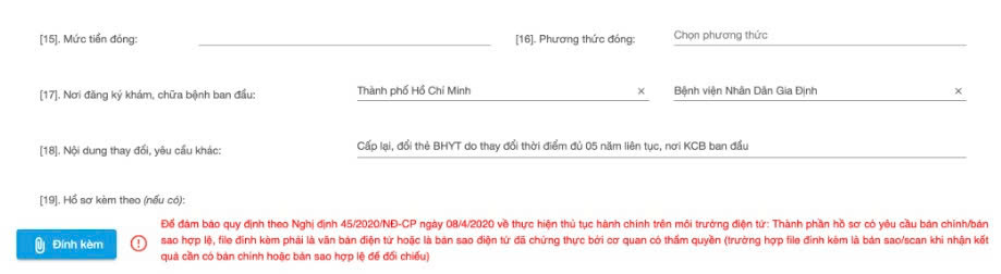 Kiểm tra thông tin cá nhân