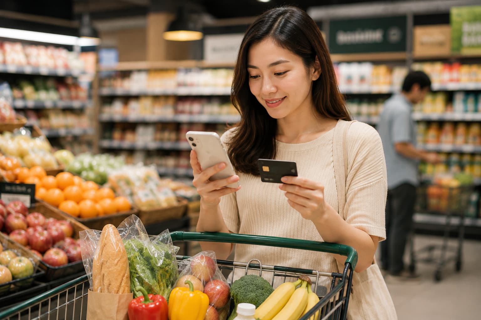 thẻ tín dụng hoàn tiền mua hàng siêu thị