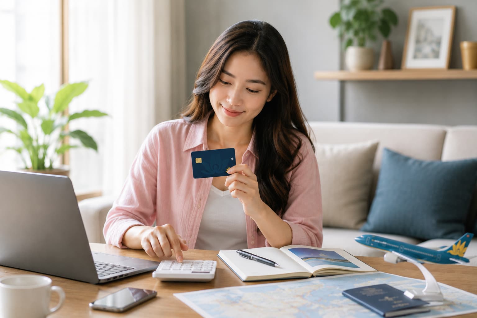 thẻ tín dụng vietnam airlines tích dặm