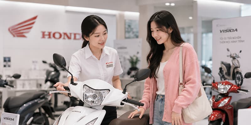 thủ tục mua xe máy trả góp của Honda