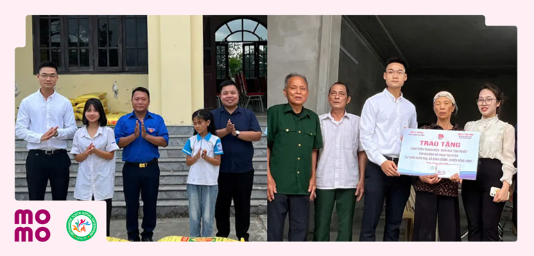 Trao tặng 1 nhà nhân ái và 500 gà giống cho gia đình và học sinh khó khăn tại Thái Bình