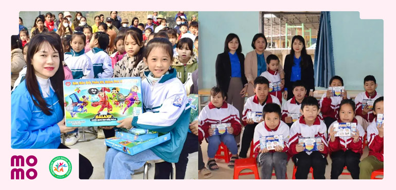 Trao tặng 36.000 ly sữa cho các em học sinh nghèo tại Nam Định