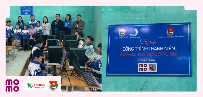 Xây phòng tin học hiện đại cho Tiểu học Hùng Thắng