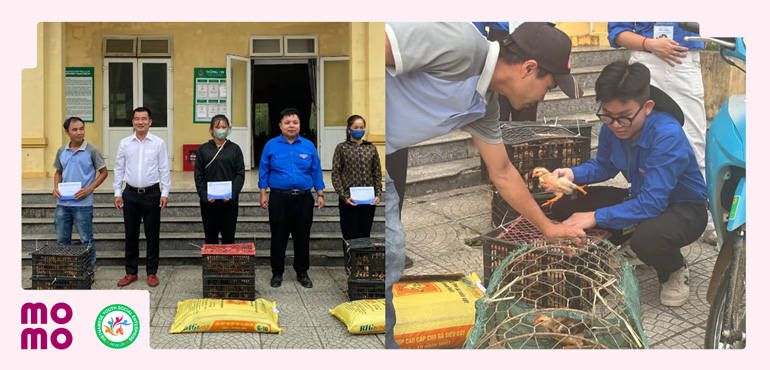 Tặng 2.000 con gà giống giúp đỡ các gia đình chính sách tại Hưng Yên, Ninh Bình, Tuyên Quang và Phú Thọ