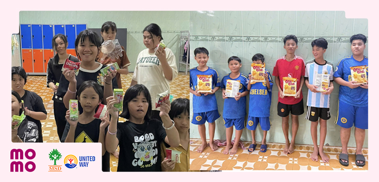 Hỗ trợ bữa xế cho 80 em học sinh khó khăn, cơ nhỡ ở TP. Hồ Chí Minh