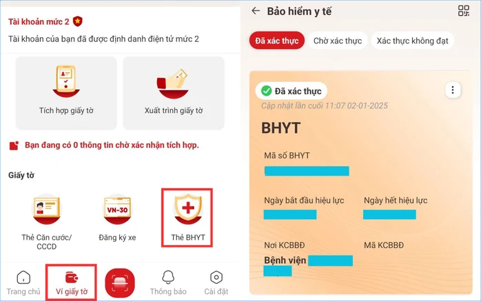 Tra cứu trên ứng dụng VNeID