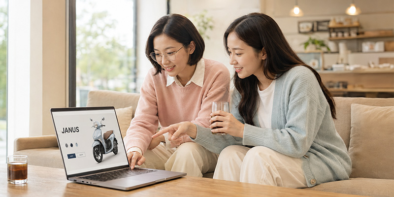 trả góp xe Janus