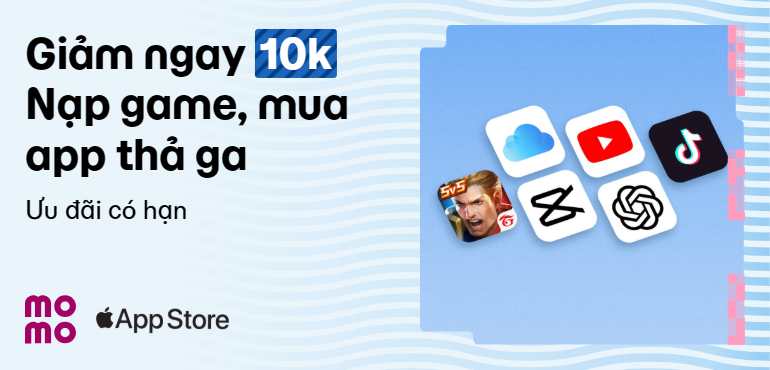 Ưu đãi App Store tháng 10: Giảm ngay 10 khi mua app, nạp game
