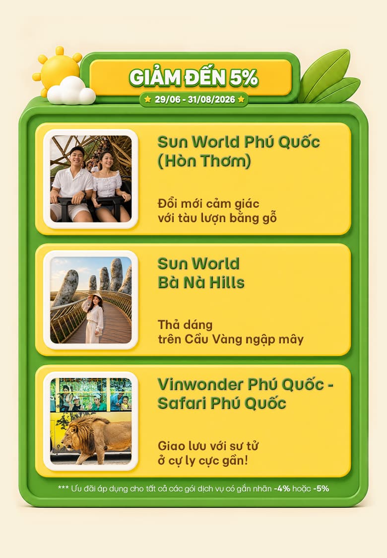 Chơi hè cực đã với vé trải nghiệm giảm đến 20% trên MoMo
