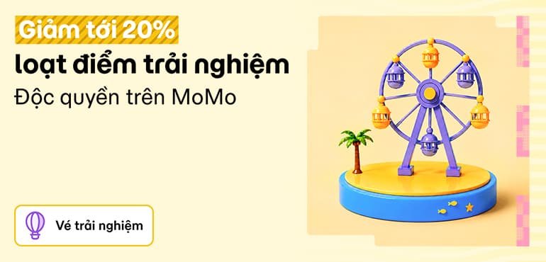 Chơi hè cực đã với vé trải nghiệm giảm đến 20% trên MoMo