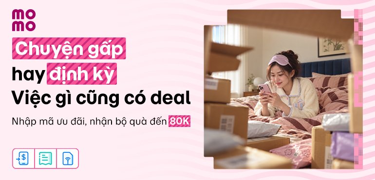 Nạp điện thoại, data hay trả hóa đơn, nhập mã là có deal đến 80K!
