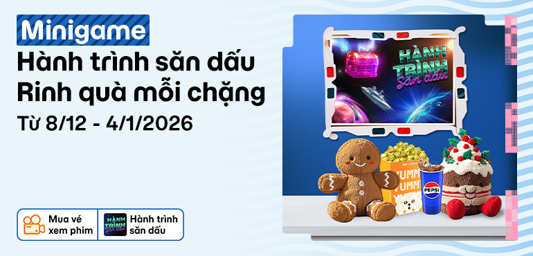 Hành trình săn dấu, rinh quà mỗi chặng: Thanh toán nhận Xu và quà xem phim hời!