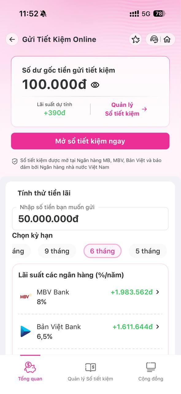 <p>Chọn tài khoản và rút trước hạn</p>