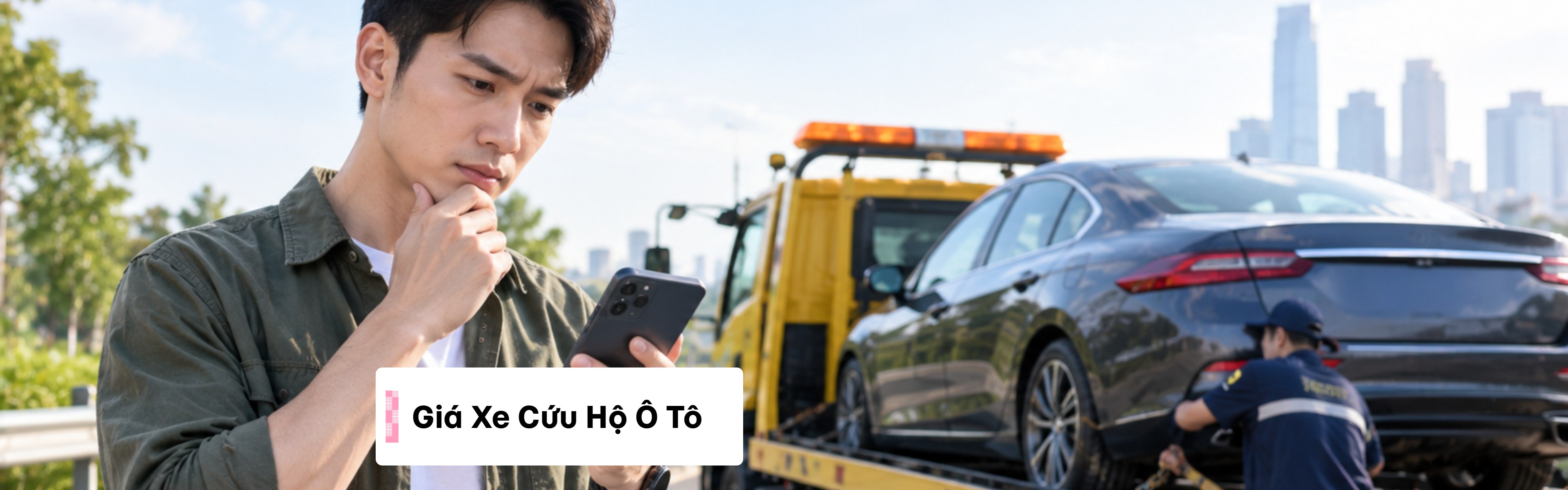 Giá xe cứu hộ ô tô 2026: Bảng phí kéo cẩu theo km và cách xử lý sự cố