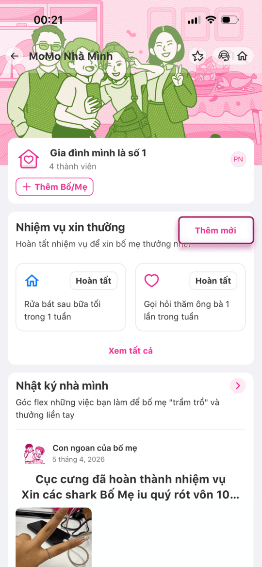 Tạo Nhiệm Vụ Xin Thưởng