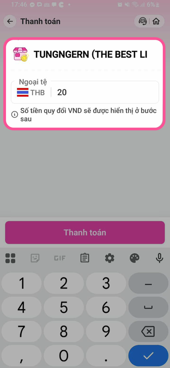 Chọn Quốc gia tại mục “Thay đổi Quốc gia”