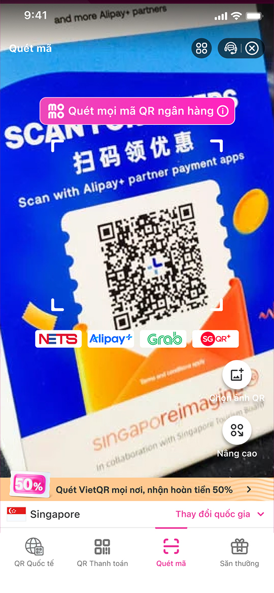 Quét mã thanh toán