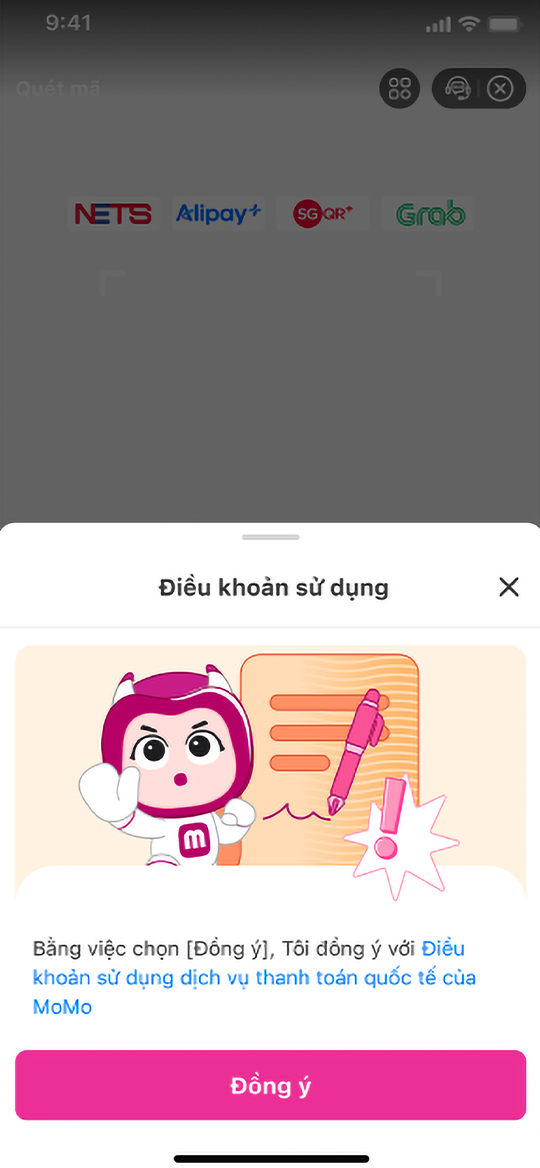 Đồng ý điều khoản sử dụng