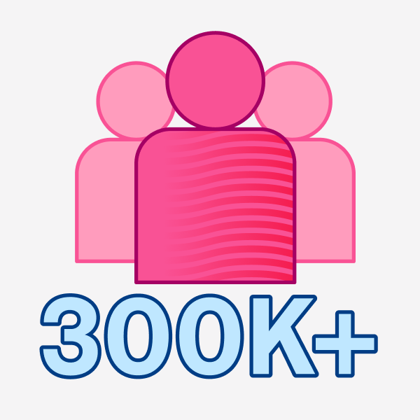 <p>Cộng đồng 300K+ người đồng hành</p>