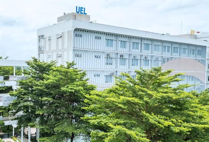 Ngoại cảnh - mặt tiền - Đại học Kinh tế - Luật (ĐHQG TP.HCM)