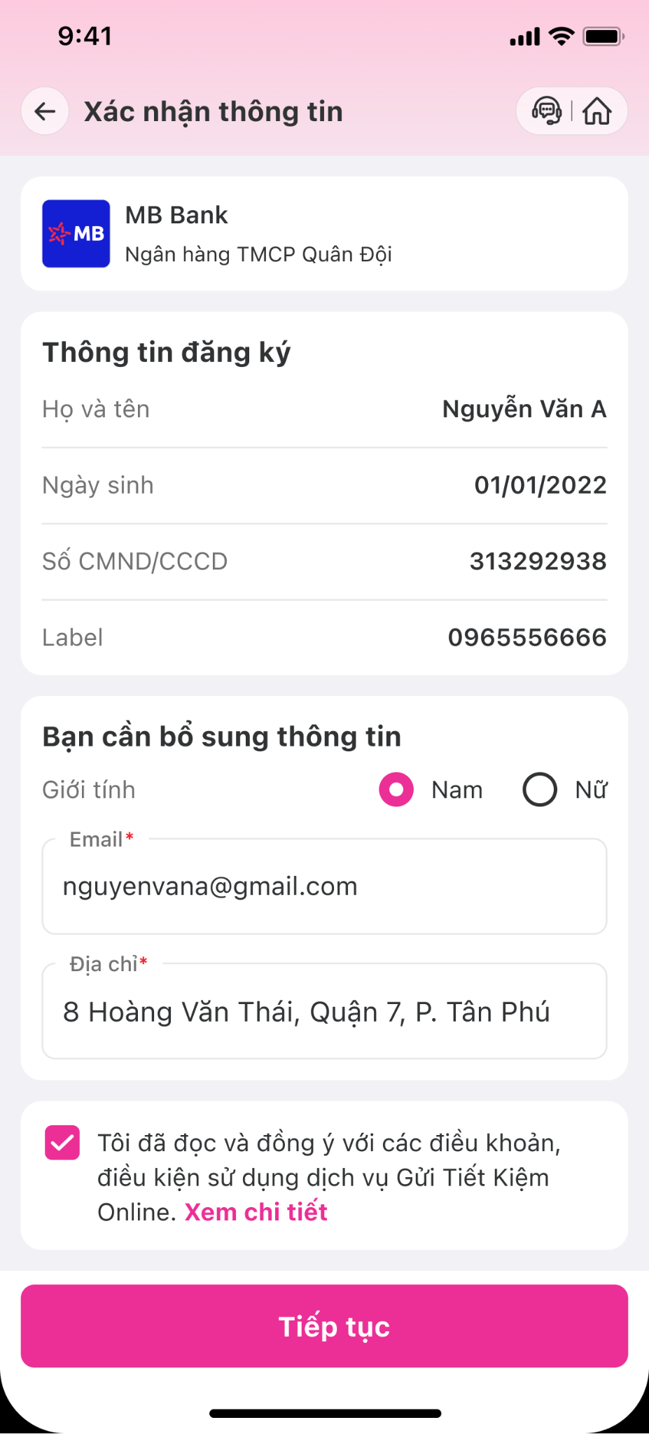 <p><strong>Xác nhận thông tin</strong><br></p>