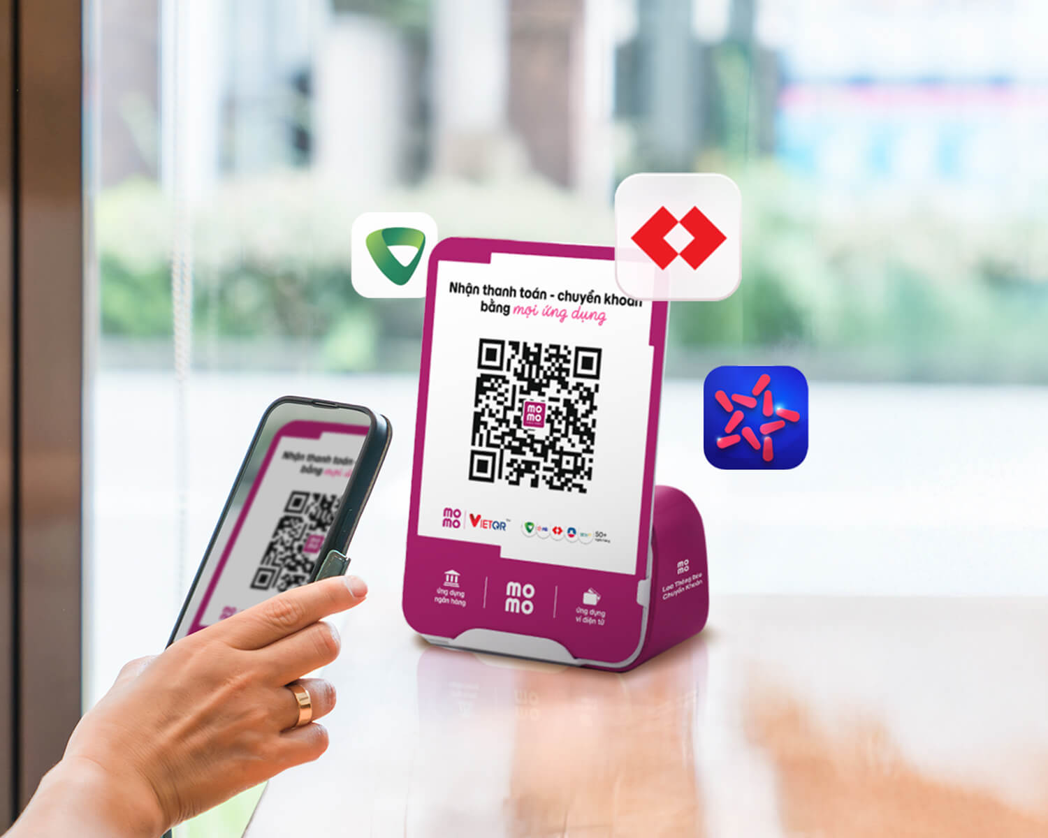 Tương thích với mọi tài khoản ngân hàng của bạn