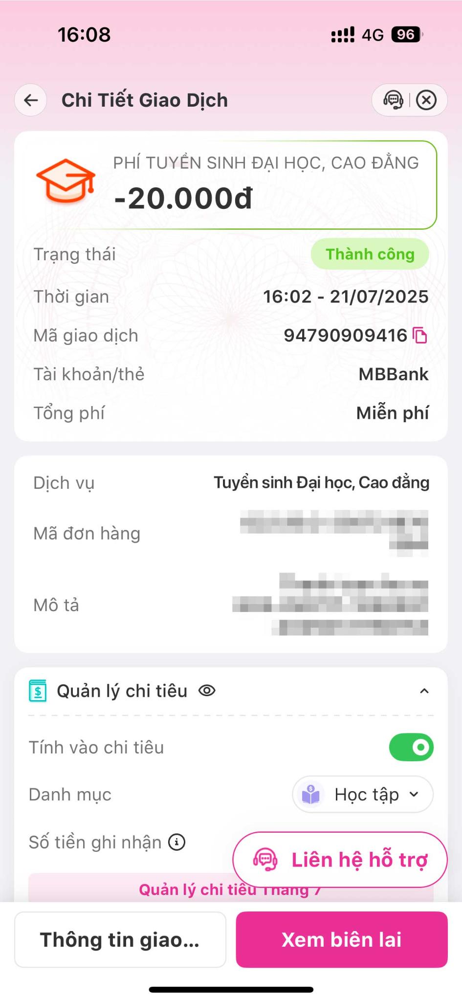 <p><strong>Kiểm tra thông tin và nhấn nút “Xác nhận" tại màn hình Thanh toán an toàn;</strong></p>