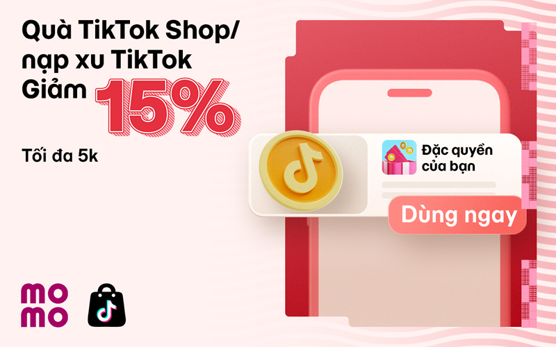 Quà TikTok Shop/ nạp xu TikTok