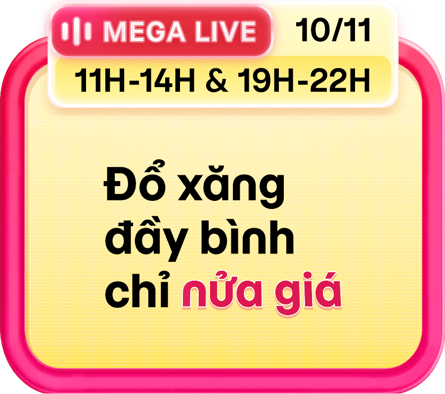 Đổ xăng đầy bình chỉ nửa giá