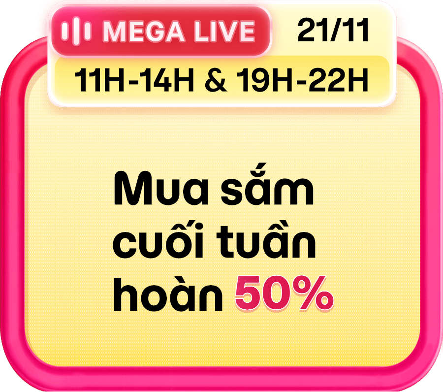 Mua sắm cuối tuần hoàn 50%